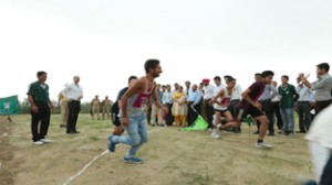 Physical training being imparted to youth during opening of AIPTAs Training Academy at Vijaypur in Samba.