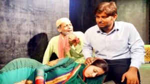 A scene from the Hindi play ‘Badla’ staged by Natrang in its Sunday Theatre Series.