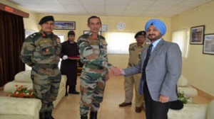 Deputy Commissioner Leh Simrandeep Singh on the occasion of receiving Commendation Card from GOC-in-C of Northern Command.