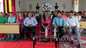 Teachers and dignitaries during CCE Workshop at MV International School.