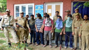 Murder accused in police custody.