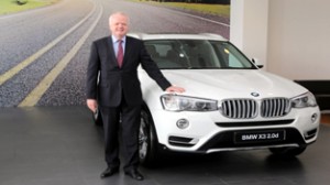 Philipp Von Sahr, President, BMW Group India launching new BMW X3.