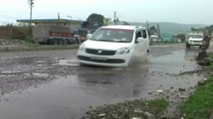 Portion of National Highway in a dilapidated condition. -Excelsior/ Gautam