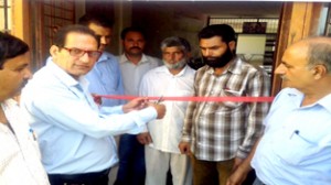 Principal, DIET, Rajouri Pardeep Sharma inaugurating ‘Inspire Award Science Exhibition’ at Rajouri on Monday.