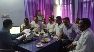BJP delegation handing over a charter of demands to SDM Vijaypur.