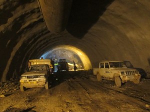 An inside view of Chenani-Nashri tunnel.