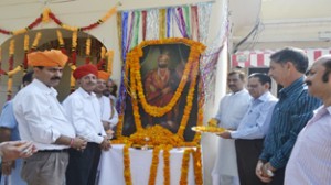 Tributes being paid to Maharaja Gulab Singh on his 222nd birth anniversary on Tuesday.