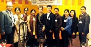 Members of Indian delegation in Asian Leadership Conference.