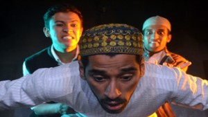 A scene from the Hindi play ‘Lohaar Ki Ek’ staged by Natrang in its Sunday Theatre series. 