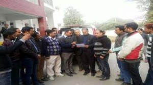 ReT deputation submitting a charter of demands to Director School Education during his visit to Udhampur.
