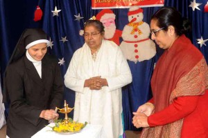 Dignitaries celebrating Demonstration Day at St Mary's Infant Pre School.