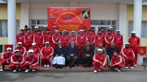 Student of St. Joseph’s Higher Secondary Baramulla posing for a photograph during National Integration tour at Baramulla. -Excelsior/Aabid Nabi