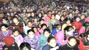 Children participating in Bal-Divas on Thursday.