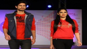 Models dazzling on ramp to showcase Duke Autumn -Winter collection at Chandigarh.