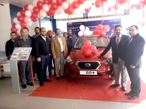 Dignitaries while launching 'Dastun Go Plus' in Jammu. 