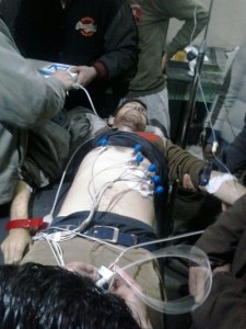 MLA’s security guard shot dead by the militants in Kulgam. Another pic on page 7. —Excelsior/Younis Khaliq