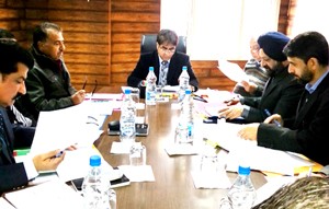 CVC Kuldeep Khoda presiding over a review meeting.