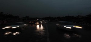 Pitch-dark in Jammu city at 2.30 pm on Thursday. -Excelsior/Rakesh