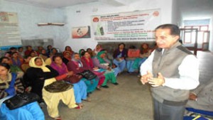 ASHA workers discussing their demands in general body meeting on Thursday.
