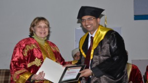 Dr. Sandeep Dogra receiving FAIMER Fellowship.