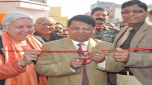 Divisional Commissioner, Shantmanu inaugurating DDRC at Shastri Nagar on Tuesday.
