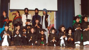 Winners of DRS Kids, New Plots posing for a group photograph on Sunday.