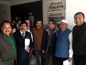 SABLO delegation with CEO, SASB and other officers of SASB at Jammu on Friday.