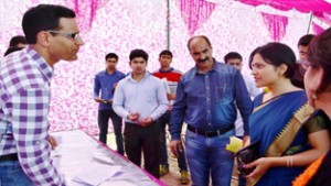 Deputy Commissioner Reasi interacting with candidates during special recruitment drive.