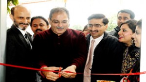 Kavinder Gupta, MLA, Gandhi Nagar inaugurating exhibition on Saturday.