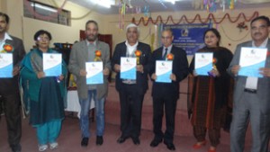 Dignitaries at Sacred Heart College of Education during State level seminar on Saturday.