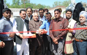 Janak Raj Gupta dedicating infrastructure to Christian Community at Jammu on Sunday.