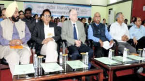 Participants during eminent lecture series held at CUJ on Friday. 
