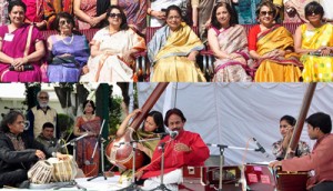 First Lady Usha Vohra and others witnessing musical event at Raj Bhavan on Sunday.