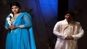 A scene from the play presented by Shivani Cultural Society. -Excelsior/ Rakesh