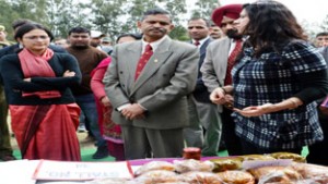 DDC Reasi and Army officers during employment fair on Wednesday.