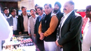 MLA R S Pura inaugurating a medical camp at Maralia on Wednesday.