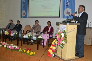 Director IIIM addressing the valedictory function of NCMAMS-2015 at JU on Wednesday.
