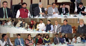 Chief Minister Mufti Mohammad Sayeed presiding over a meeting on tourism in Jammu on Tuesday. 