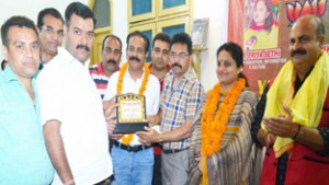 Minister of State for Information, Priya Sethi during a function organized by HUF at Kanak Mandi on Sunday.