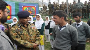 ADGP Armed S M Sahai inaugurating 2-days Disaster Management Course at Armed Headquarters Zewan in Srinagar.