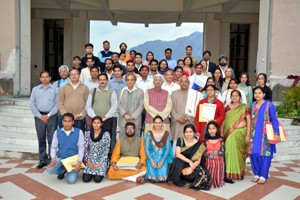 Participants of workshop during valedictory function at SMVDU Katra.