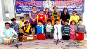 BLSKS artists presenting musicial play ‘Ganga Tera Pani Amrit’ at Janipur in Jammu.