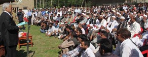 Chief Minister Mufti Mohammad Sayeed inter-acting with people on Saturday.