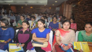 Students during job fair at Jammu — Excelsior/Rakesh