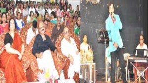 An artist performing during a cultural programme at Women College Parade on Wednesday.