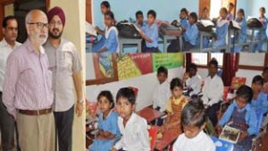 Minister for Education, Naeem Akhter during his visit to educational institutions on Saturday.