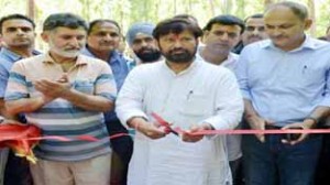 Minister for Health, Ch Lal Singh inaugurating Moungri Mela on Friday.