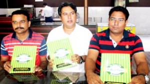 Dignitaries during reopening of ‘Grand Hill Restaurant’ at Jammu on Wednesday.