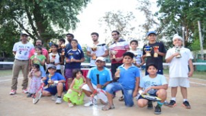 Winners of Friends Lawn Tennis Championship posing for group photograph.Excelsior/Rakesh
