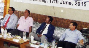 Officers attending MSME meeting by RBI at Anantnag on Wednesday.